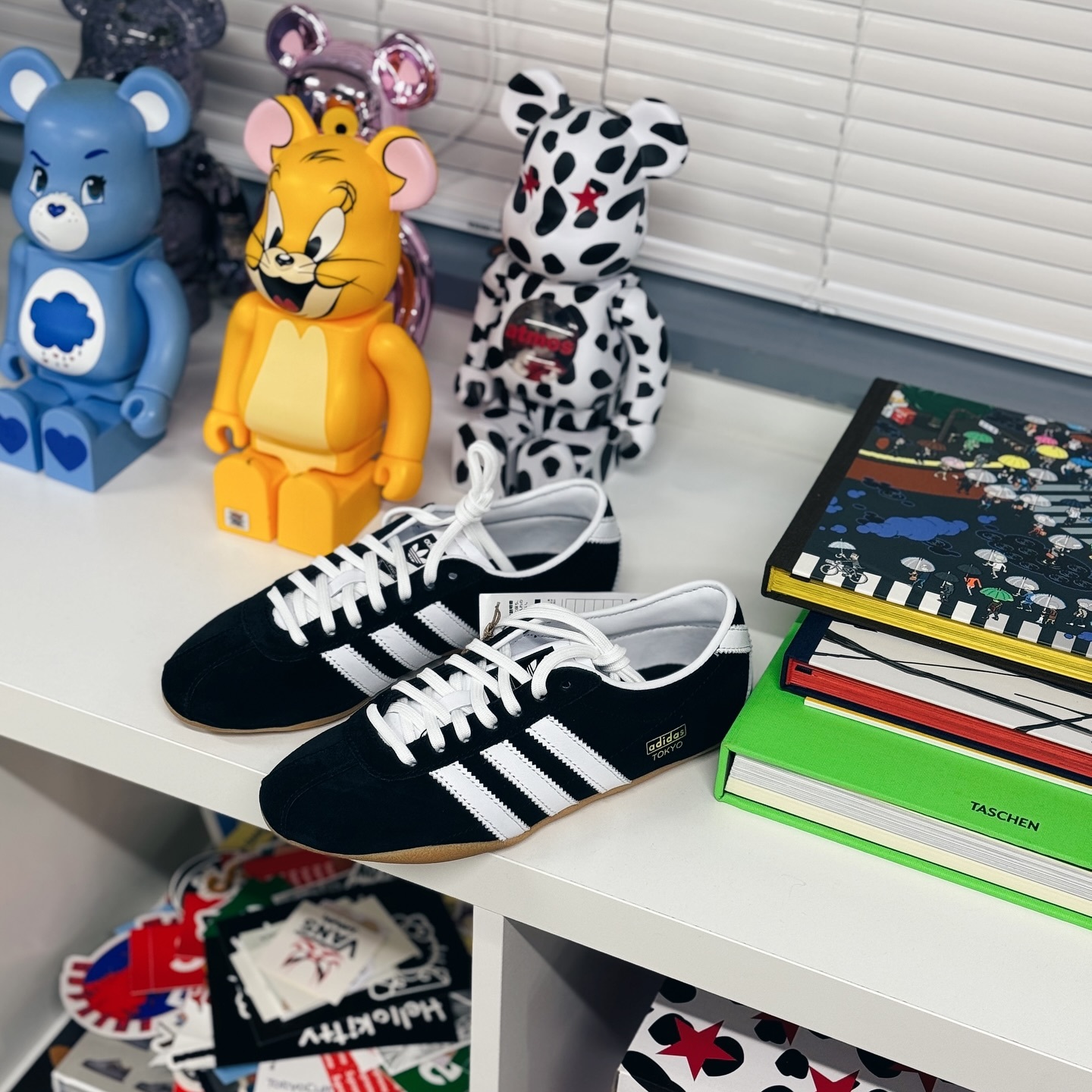 Adidas Originals Tokyo 日本限定 東京 黑色 絨面革 生膠 薄底 復古鞋 JI0183