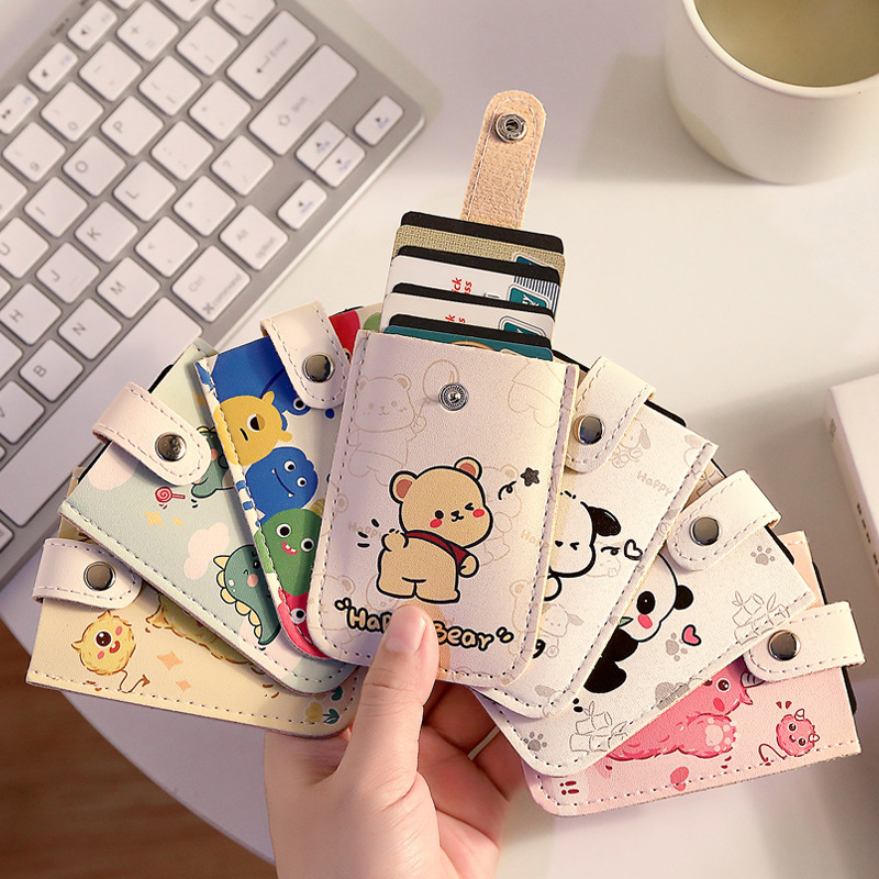 New Cartoon Pull-Out Multi-Slot Card Holder
