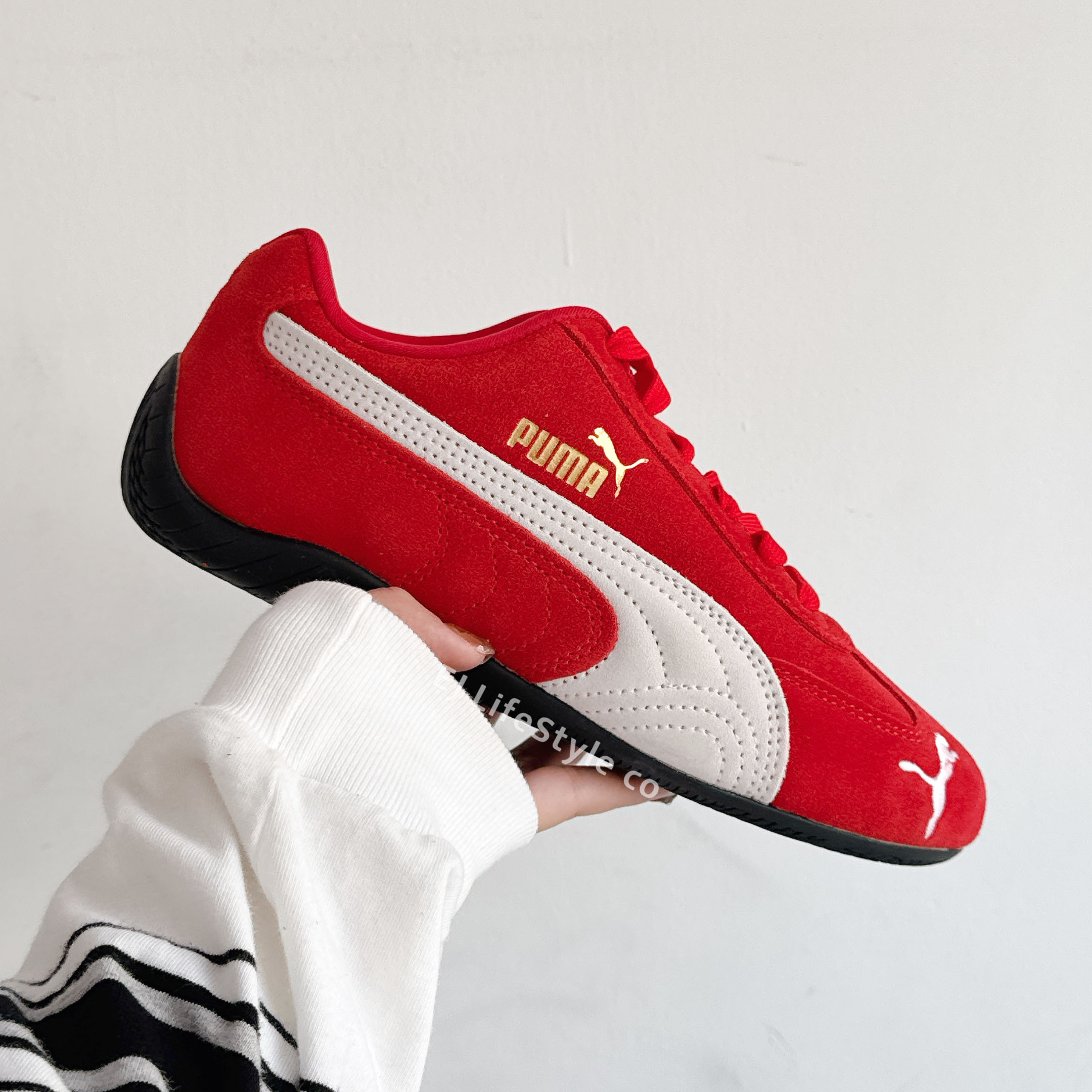PUMA SPEEDCAT OG 正紅 紅白 賽車鞋 復古 Rosé 朴彩英代言同款 男女鞋 398846-02 / 現+調
