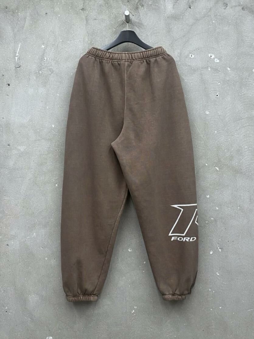 洗水英文字束腳鬆身運動褲(薄抓毛底) ARCHIVE-270P