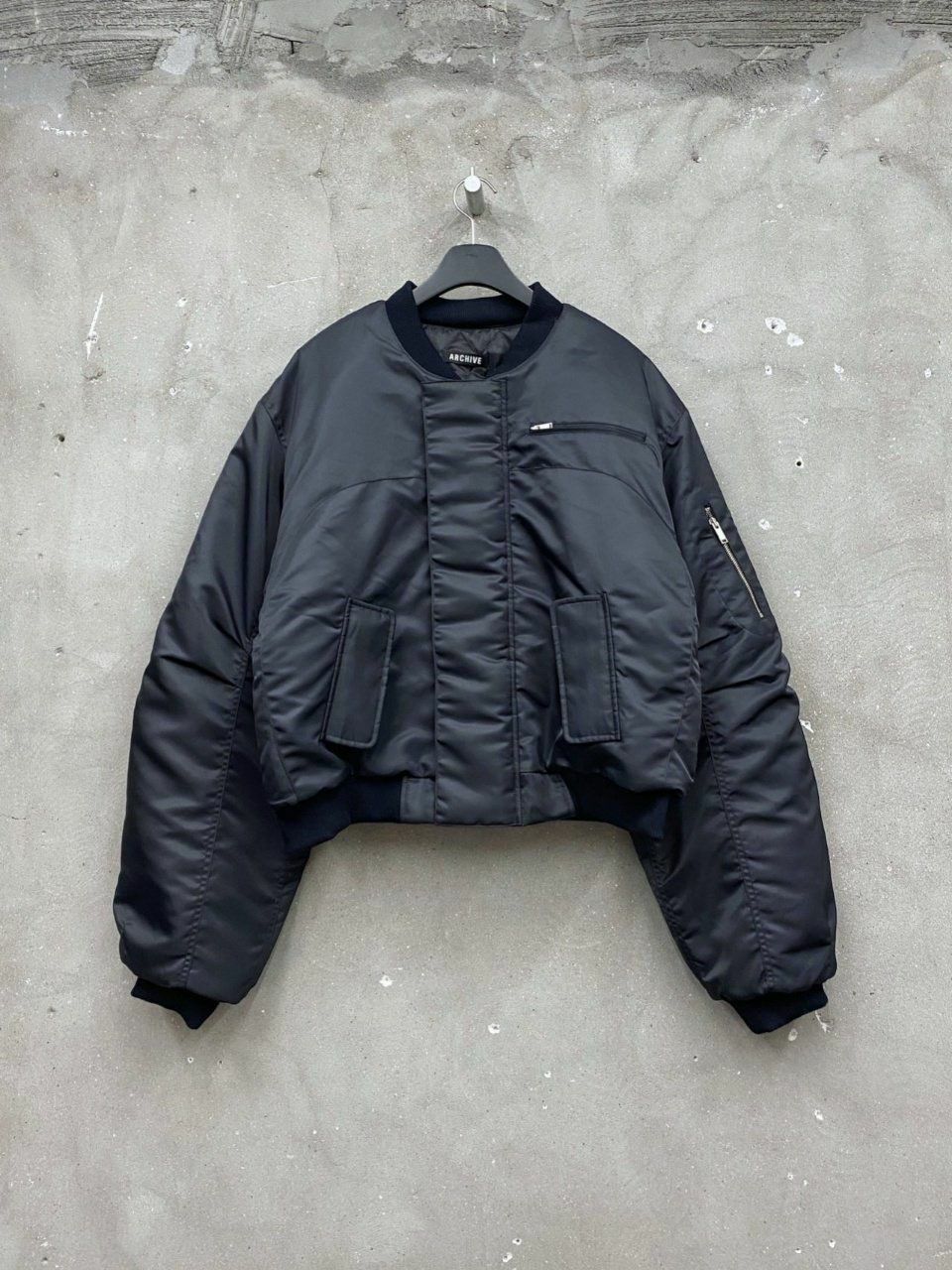 淨色拉鍊外套(夾棉) ARCHIVE-273JK