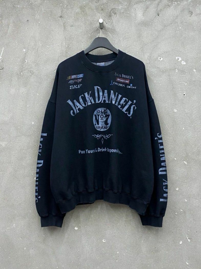 洗水英文字圖案衛衣(薄抓毛底) ARCHIVE-282T