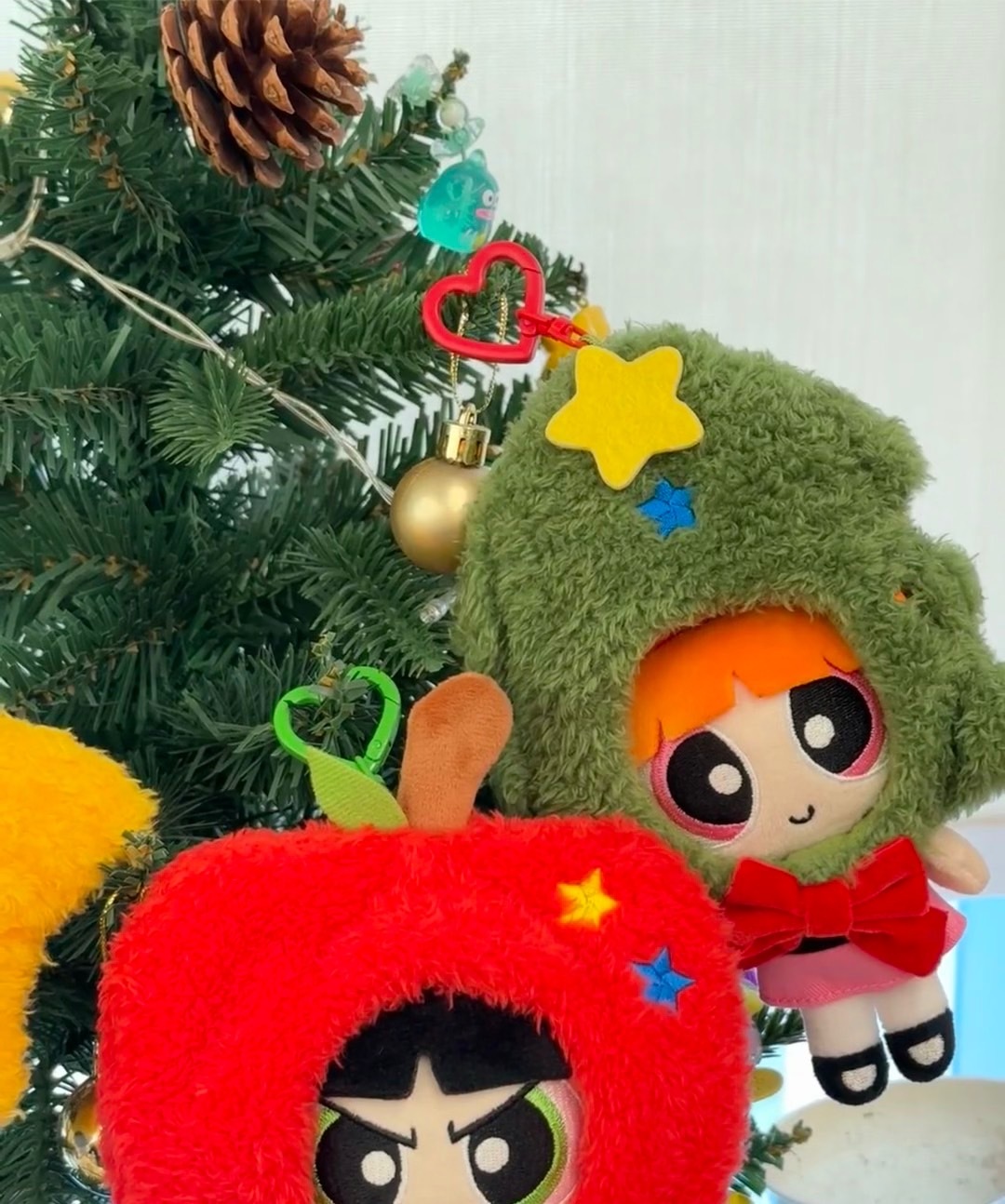 KTQ STORE ‧ THE POWERPUFF GIRLS 飛天小女警 聖誕系列 吊飾 鑰匙圈 頭套 可拆卸 官方正版授權 / 預購