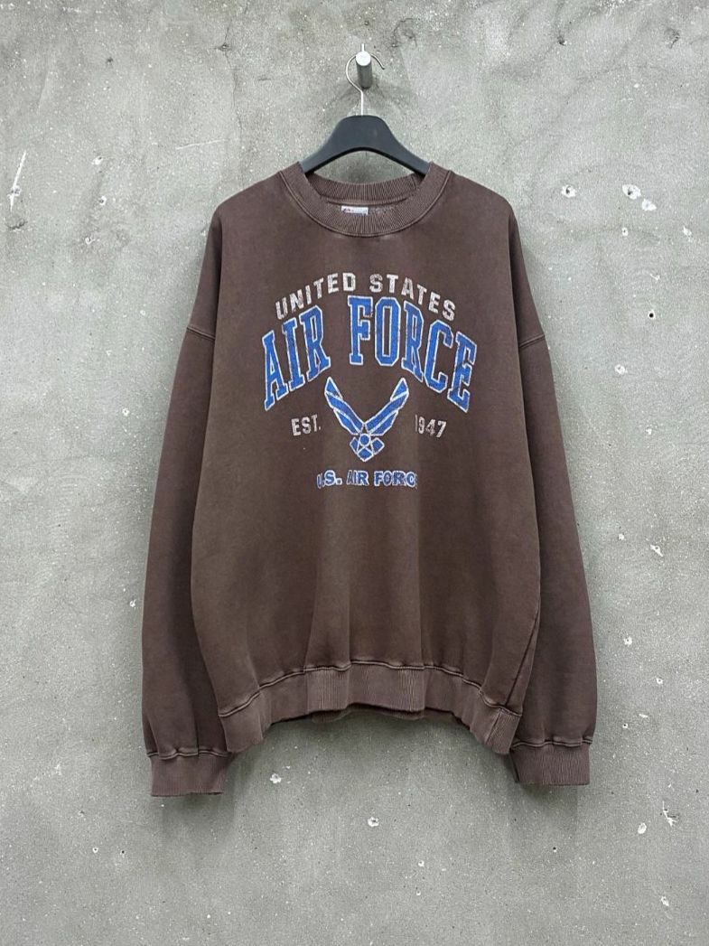 洗水英文字圖案衛衣(薄抓毛底) ARCHIVE-274T