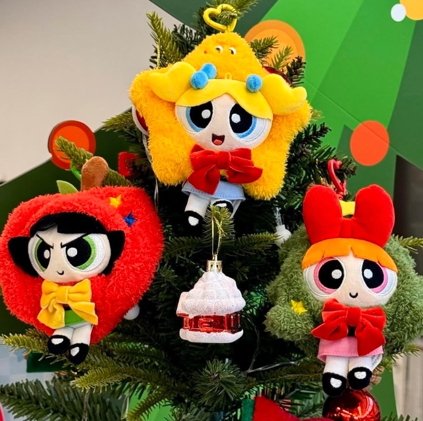 KTQ STORE ‧ THE POWERPUFF GIRLS 飛天小女警 聖誕系列 吊飾 鑰匙圈 頭套 可拆卸 官方正版授權 / 預購