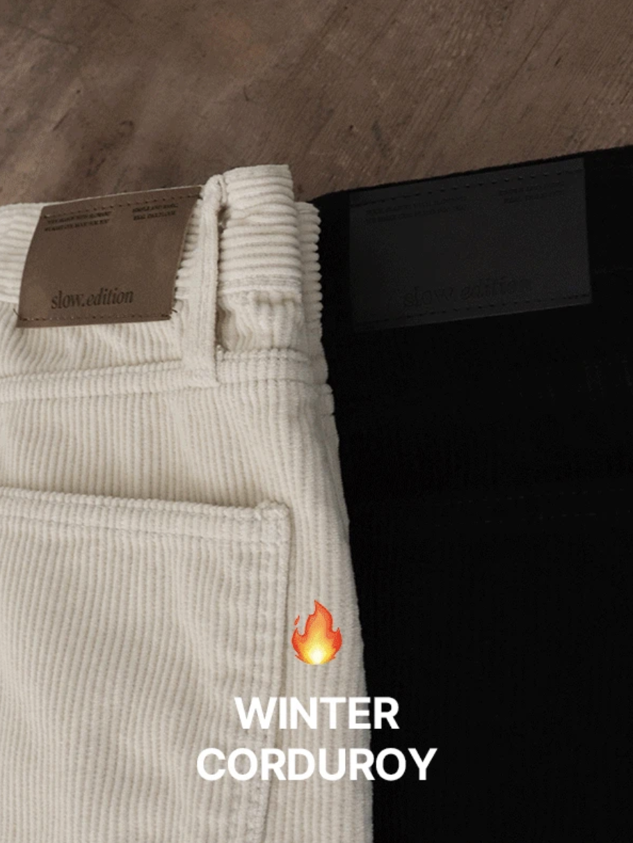 預訂｜SLOWAND #SLOWMADE Ourline Corduroy Pants (2 Color)