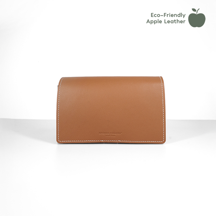 Boxy Bag 【 Toffee X Dark Concrete 】Eco-Friendly 69%  Apple Leather Bag