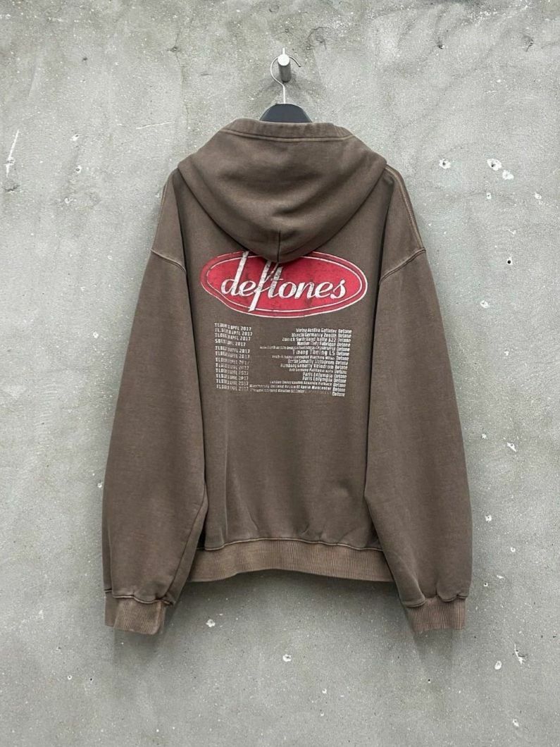 洗水英文字連帽拉鍊外套(薄抓毛底) ARCHIVE-288JK