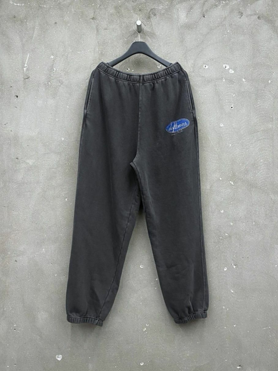 洗水英文字束腳鬆身運動褲(薄抓毛底) ARCHIVE-289P