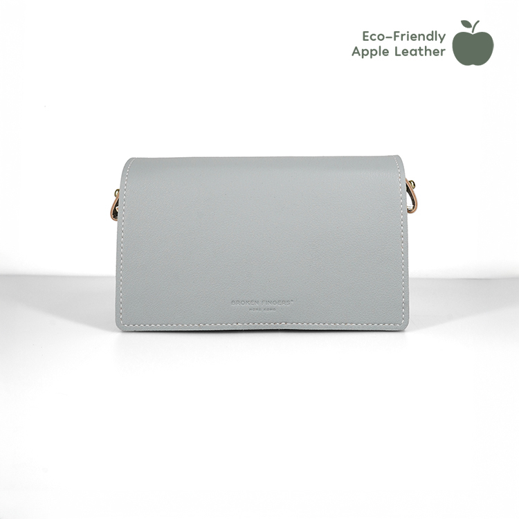 Boxy Bag 【 Concrete X Beige 】Eco-Friendly 69%  Apple Leather Bag