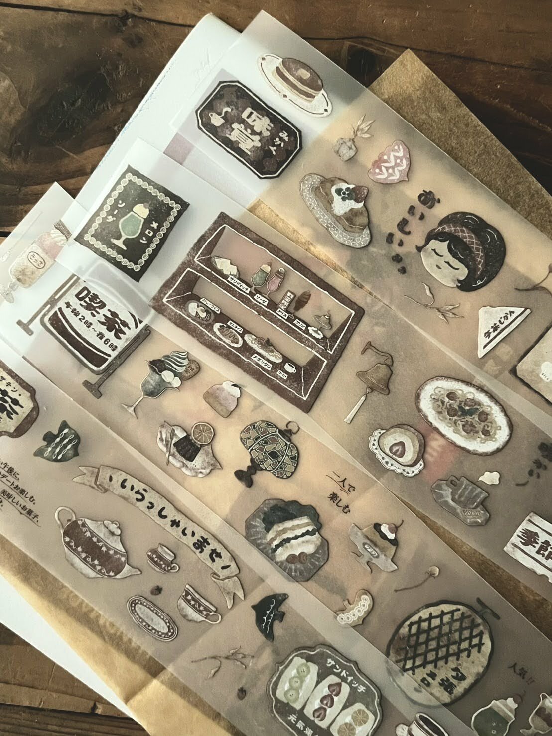 微瘋畫室．喫茶店 5cm霧面PET膠帶 <整捲/分裝>