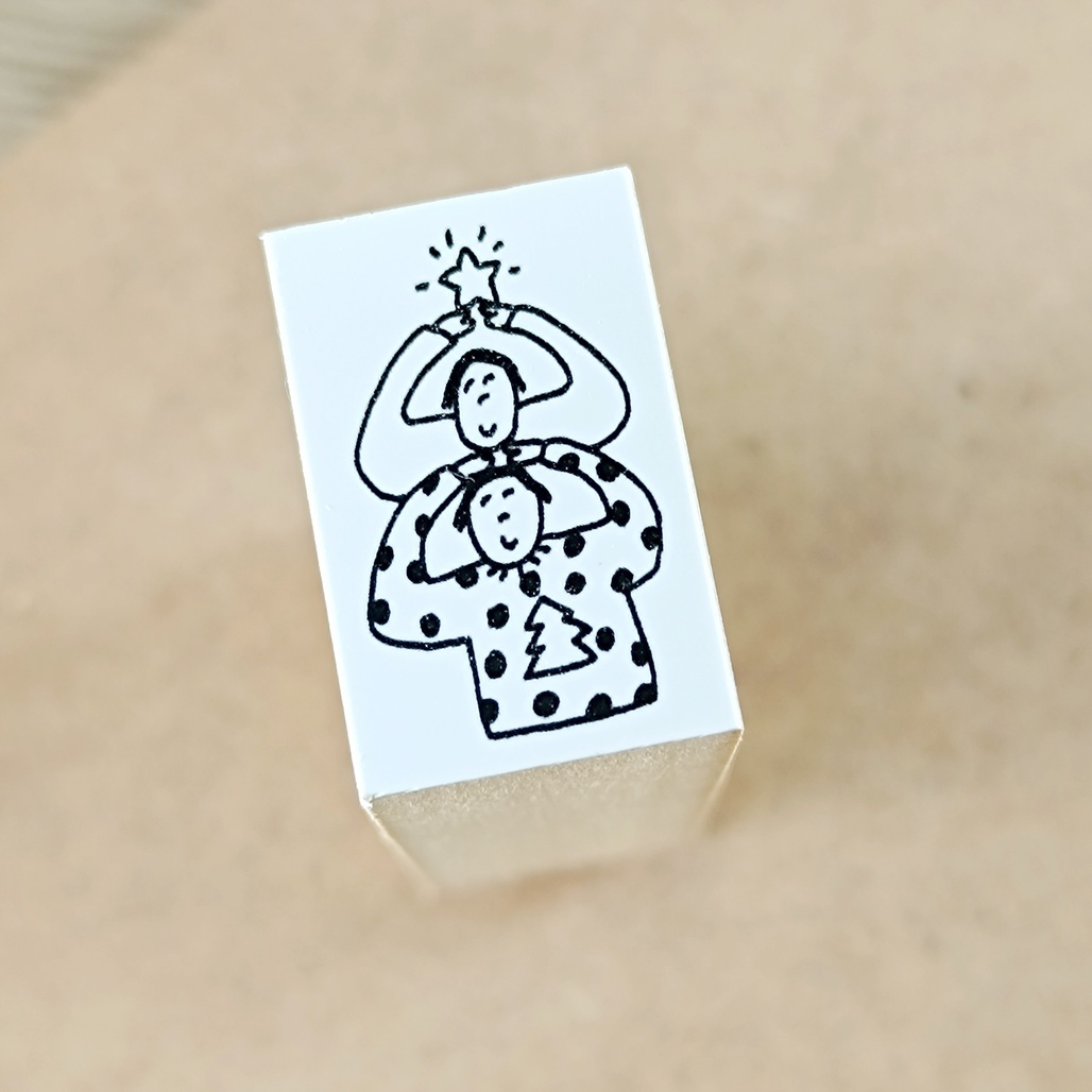 日本AZUNKO．聖誕系列 手帳木頭印章