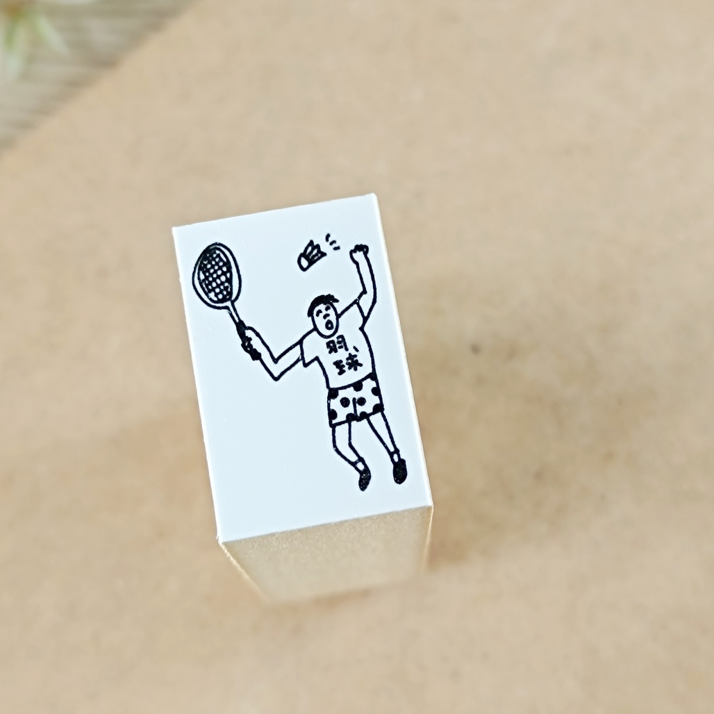 日本AZUNKO．運動系列 手帳木頭印章