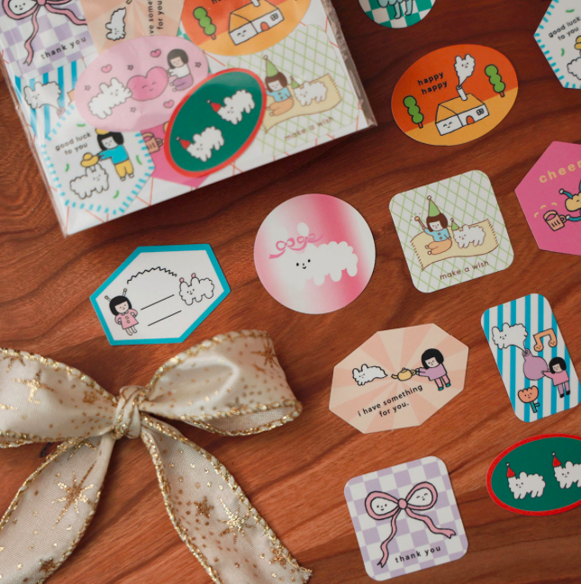 右手超人 12入禮物貼紙組 第4代