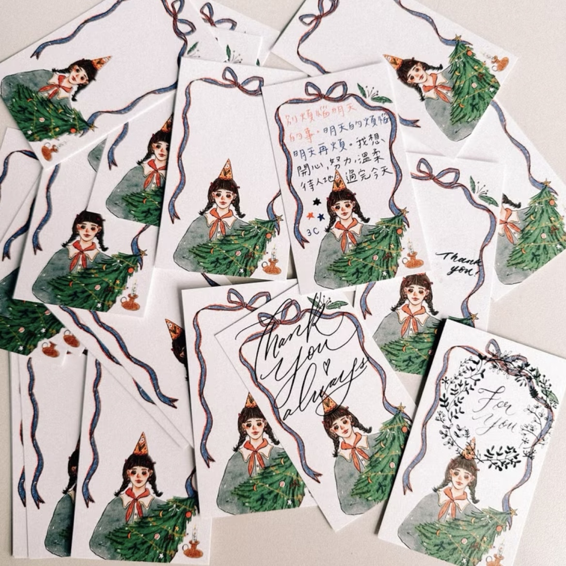 為你種一棵聖誕樹 聖誕小卡 10枚入｜甜蜜生活