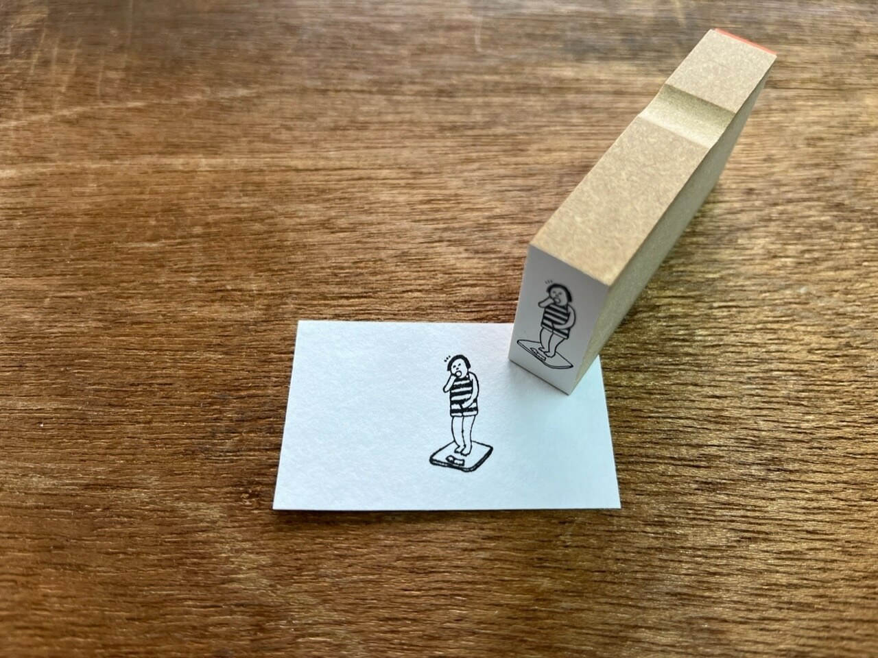 日本AZUNKO．量體重 手帳木頭印章