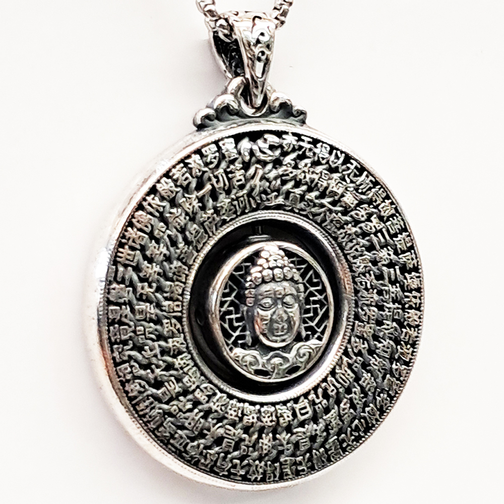 佛陀 心經 轉好運&{鈦鋼}項鍊【十方】154033