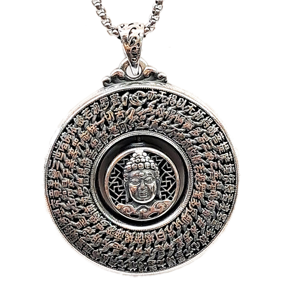 佛陀 心經 轉好運&{鈦鋼}項鍊【十方】154033