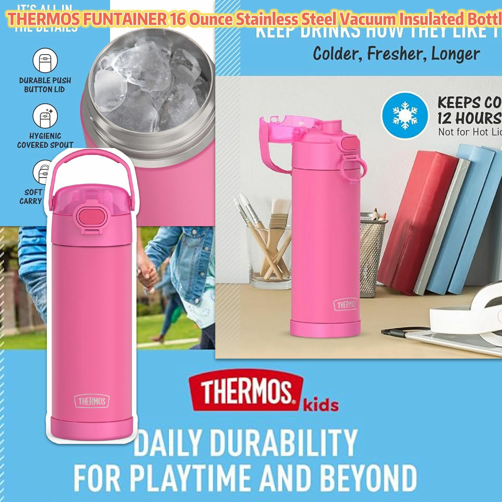 【預購】THERMOS G121115 真空不鏽鋼保溫杯