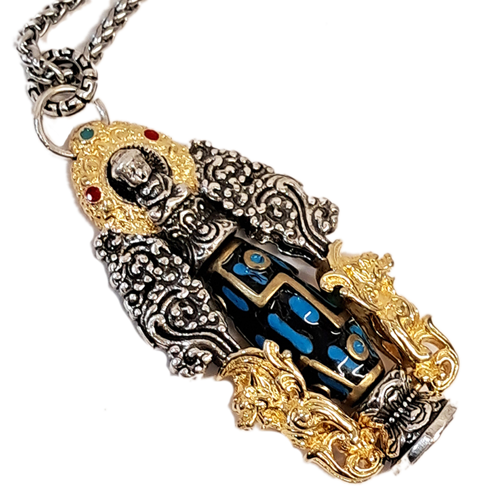 佛陀&轉運天珠&{鈦鋼}項鍊【十方】154037