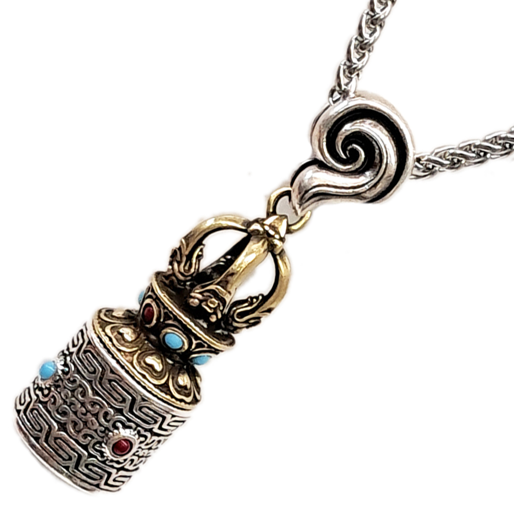 五股杵{嘎屋}印章&{鈦鋼}項鍊【十方】154045