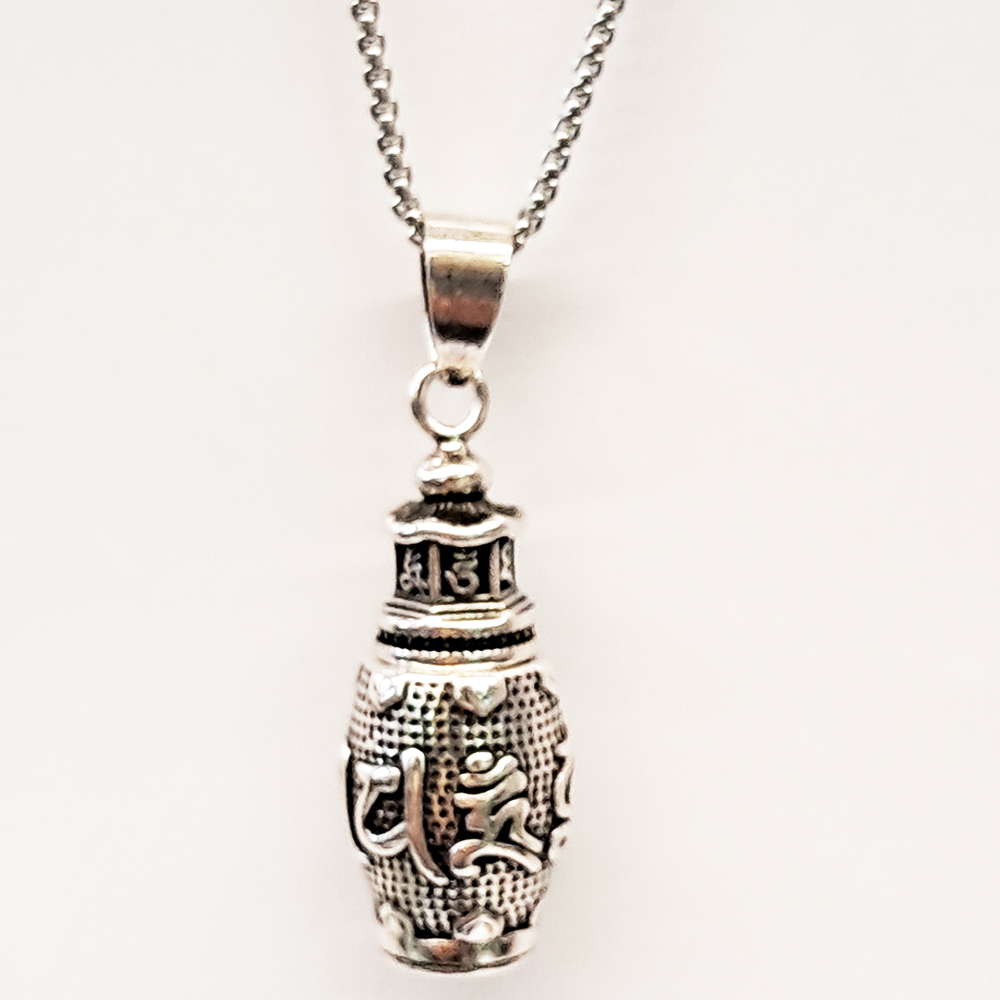 六字真言寶瓶嘎屋&{鈦鋼}項鍊【十方】154050