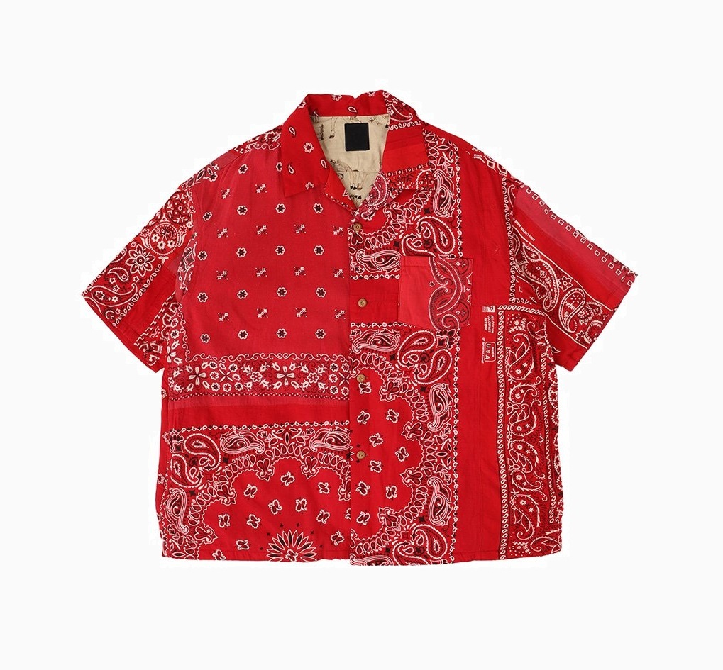 VISVIM ICT 2024 A/W WALLIS DOWN SHIRT S/S BANDANA *羽絨 - RED PRE ORDER ITEM (預訂中)