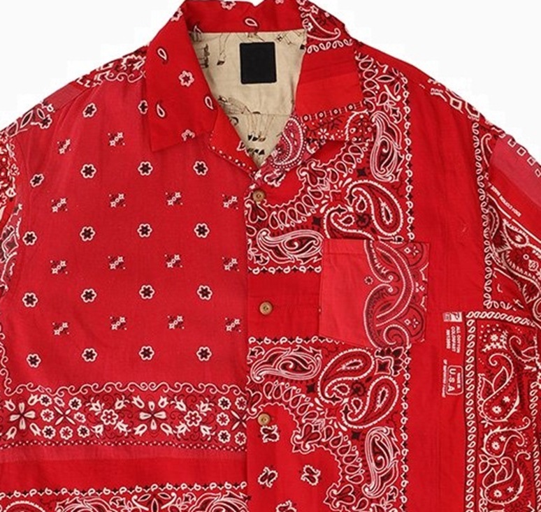 VISVIM ICT 2024 A/W WALLIS DOWN SHIRT S/S BANDANA *羽絨 - RED PRE ORDER ITEM (預訂中)