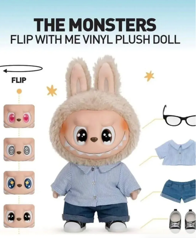 ポップマート Popmart Labubu Flip with Me ぬいぐるみ Amazon.co.jp: POP MART THE MONSTERS - FLIP WITH ME