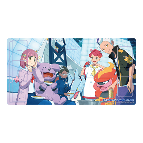 寶可夢橡膠對戰桌墊 - 人物角色 （赤松 紫芋 納莉 杜若）