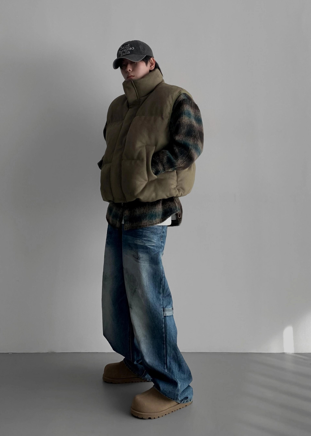 數字21刺繡氣球牛仔褲