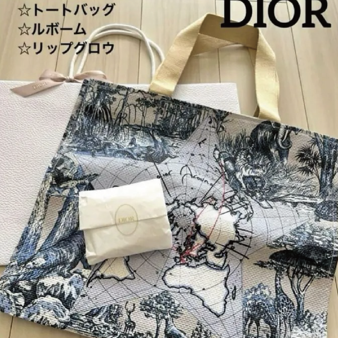 DIOR 2024 專櫃VIP GIFT 手霜+潤唇膏+大袋