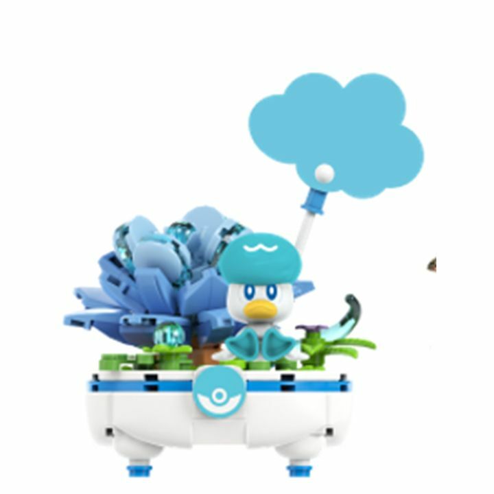 《 寶可夢 Pokemon 》寶可夢盆栽造型積木 潤水鴨