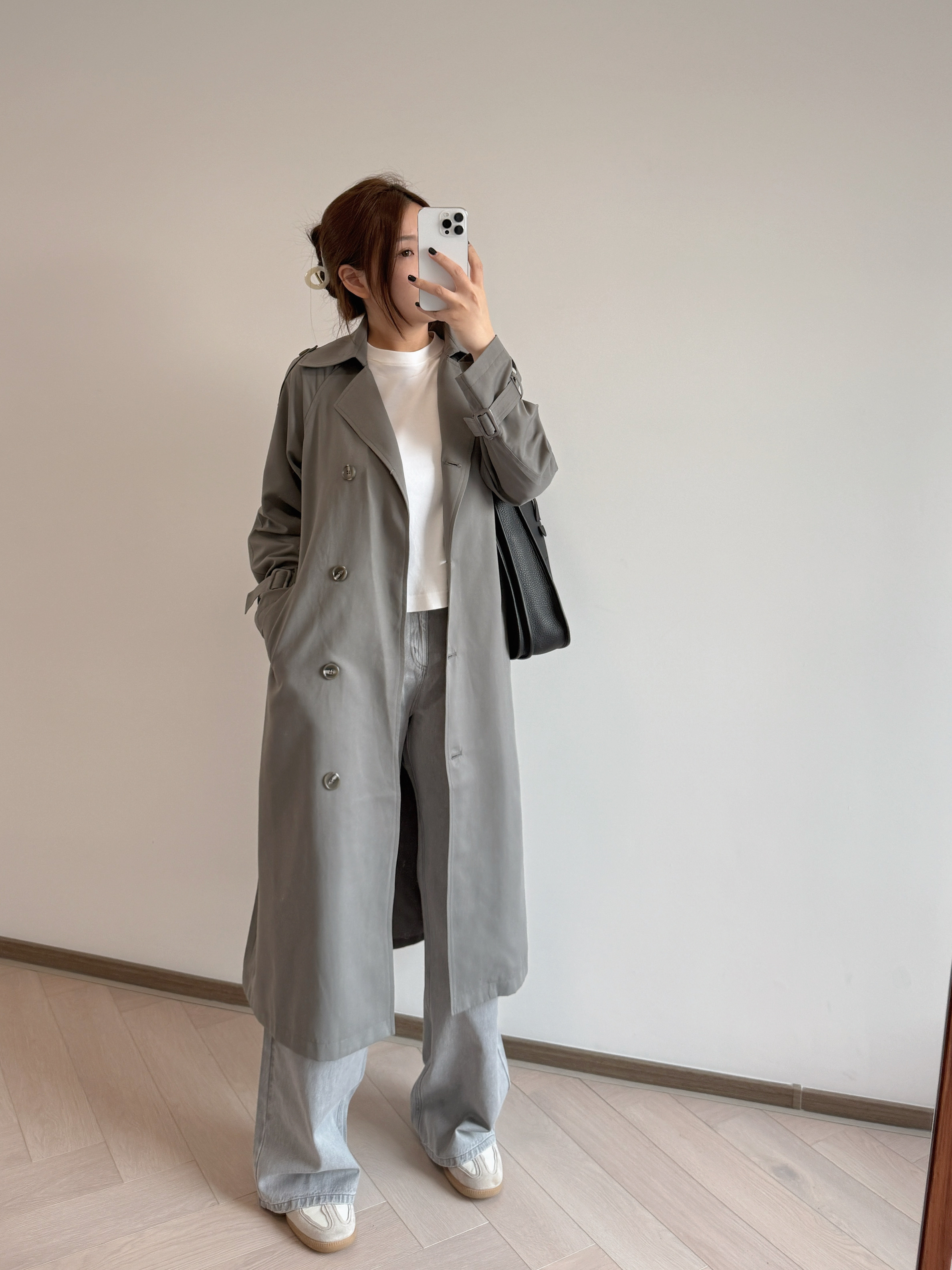 現貨 7127 深灰 Trench Coat