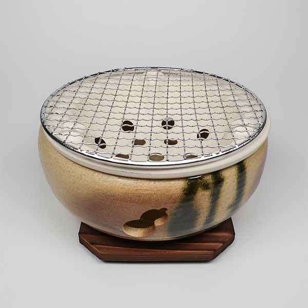 【萬古燒】伊勢織部 水炭烤爐 7號