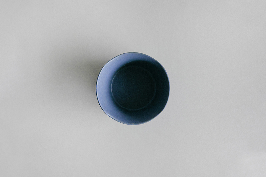 yumiko iihoshi porcelain - 一日碗(S) 琉璃藍