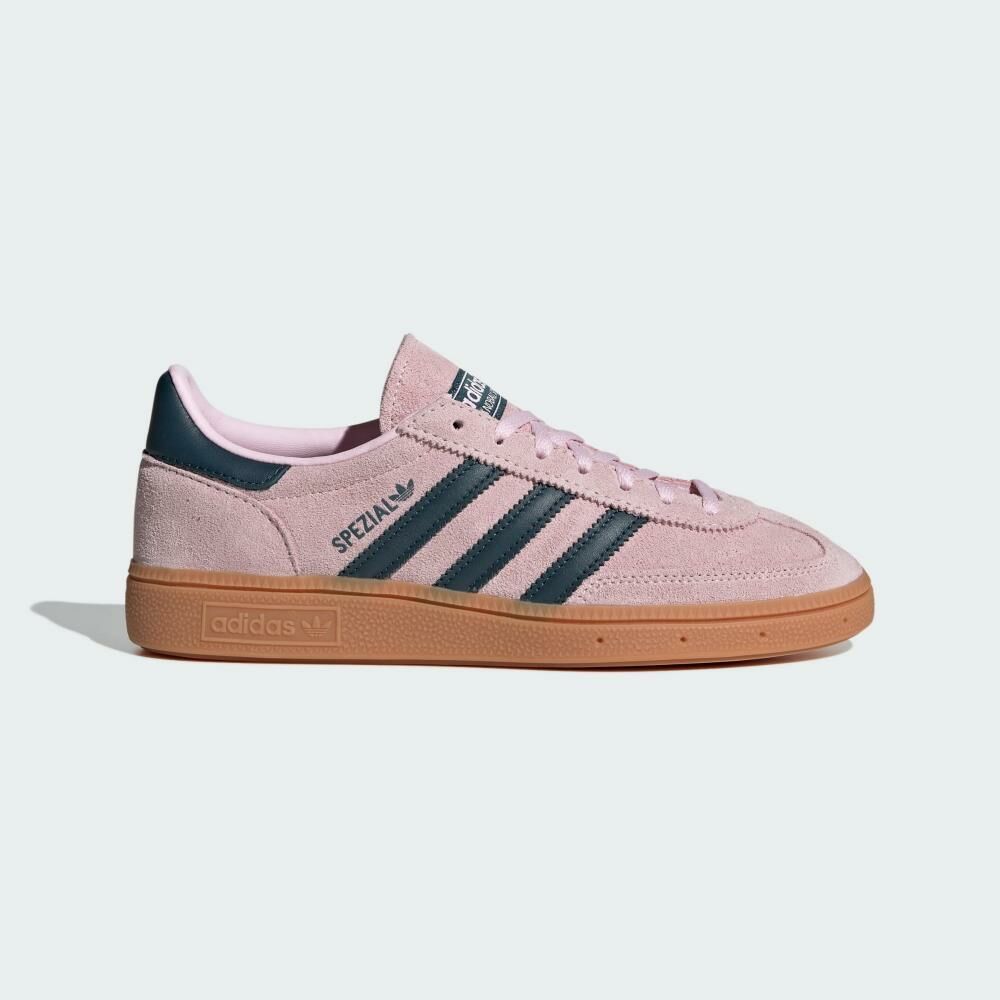 女鞋 ADIDAS HANDBALL SPEZIAL W 粉紅 麂皮 復古 焦糖底 德訓鞋 休閒鞋【IF6561】