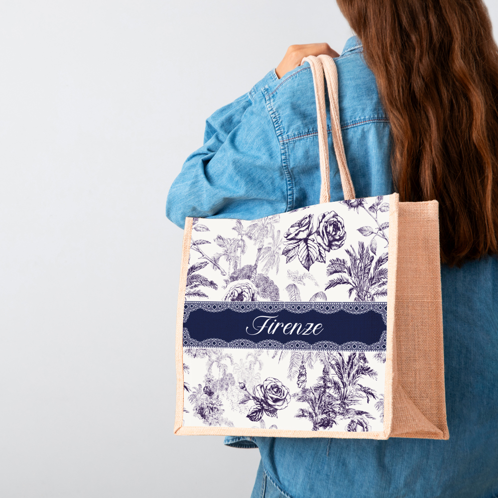 藝術棉麻手提袋《佛羅倫斯》