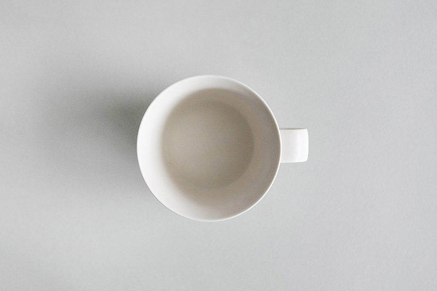 yumiko iihoshi porcelain - 一日杯 早晨/象牙白