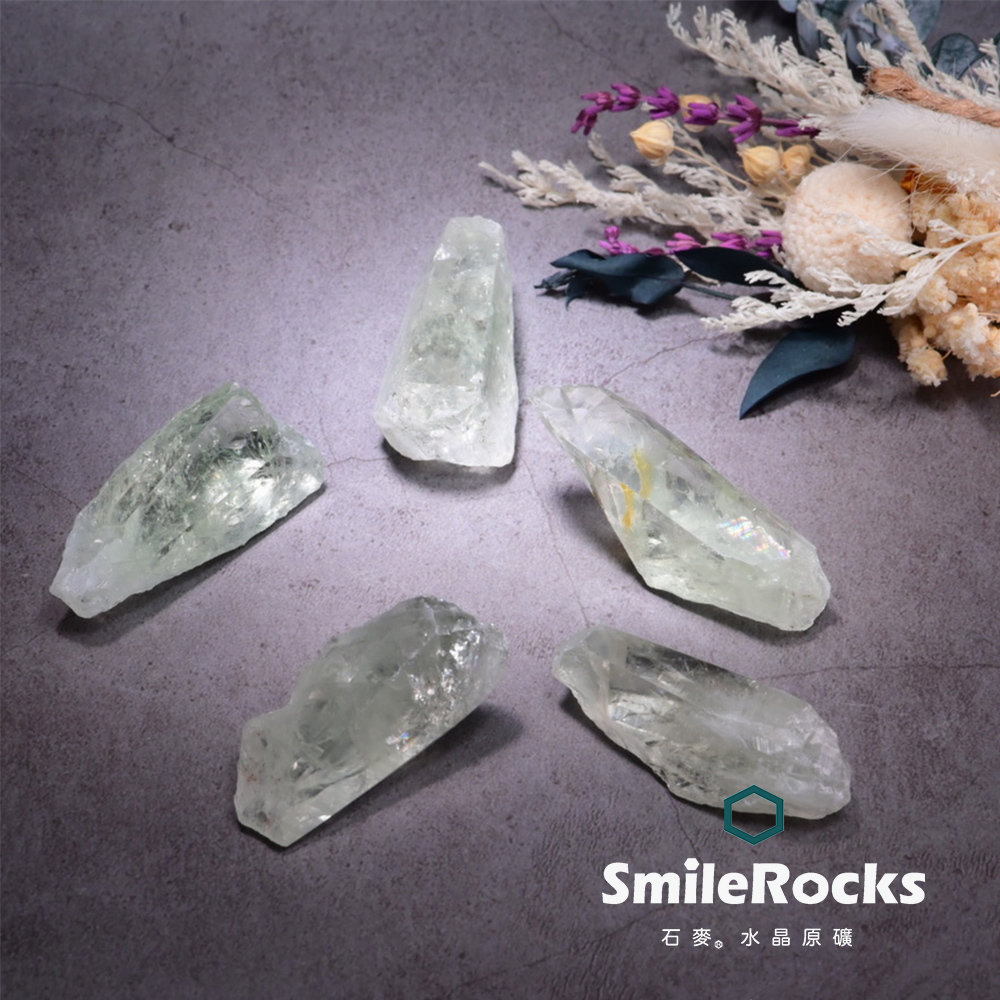 【石麥SmileRocks】綠水晶半拋原礦