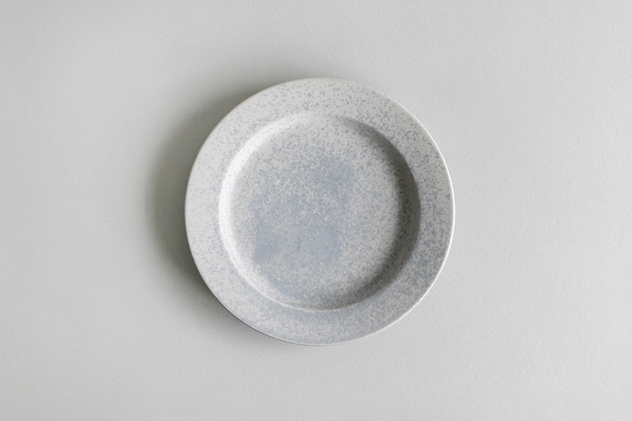 yumiko iihoshi  porcelain - 一日盤 15CM/淺灰藍