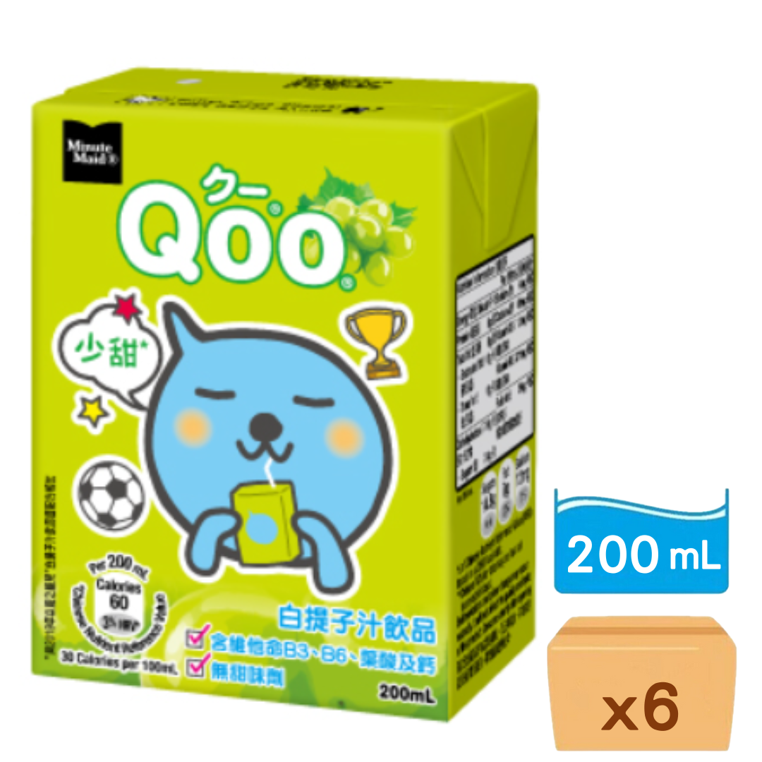 酷兒Qoo-白提子 200ml x 6包