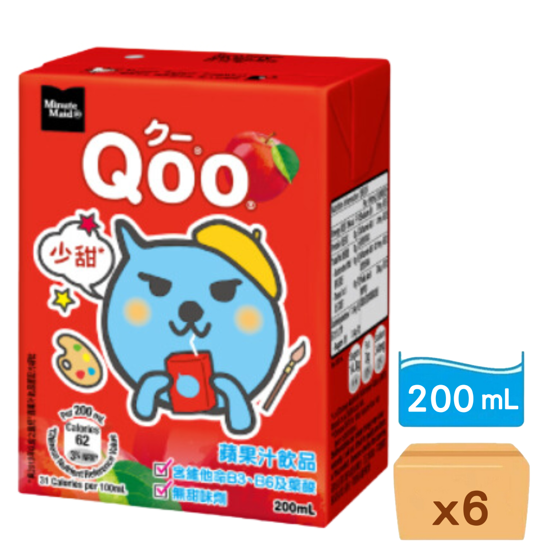 酷兒Qoo-蘋果 200ml x 6包