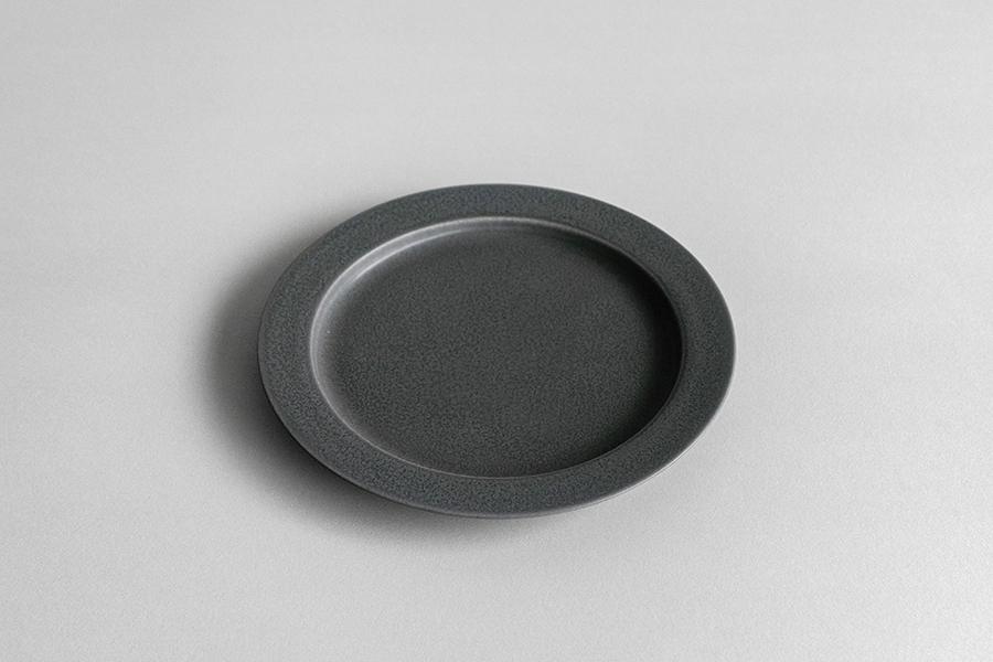 yumiko iihoshi porcelain - 一日盤 午後19cm/雨天灰