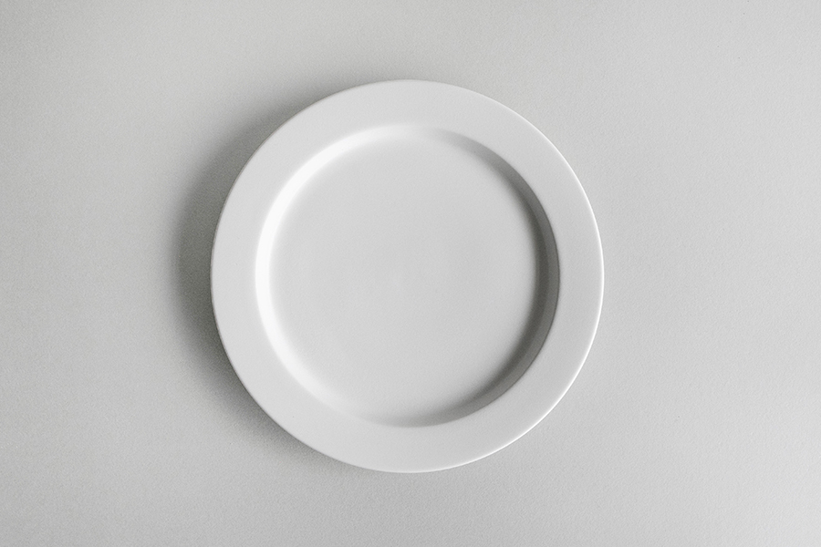 yumiko iihoshi porcelain - 一日盤 午後19cm/百合白