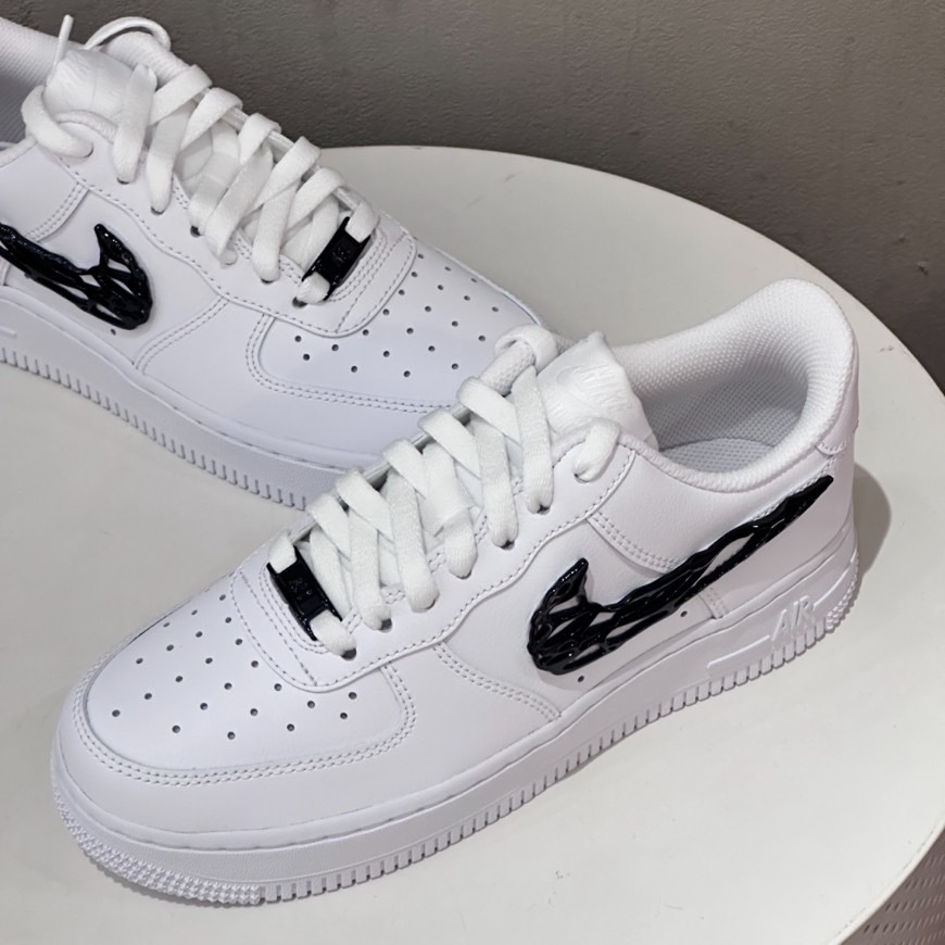 Nike AIR Force 1 Low "Liquid Metal Swoosh" 金屬黑 IF1686-101