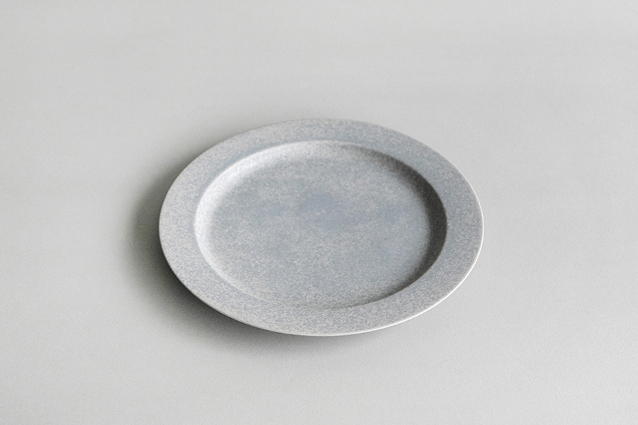yumiko iihoshi porcelain - 一日盤 午後22cm/淺灰藍
