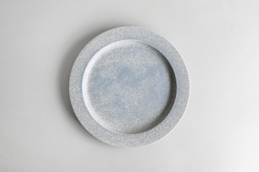 yumiko iihoshi porcelain - 一日盤 午後22cm/淺灰藍