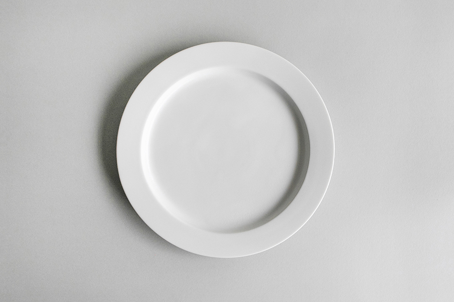 yumiko iihoshi porcelain - 一日盤 午後22cm/百合白