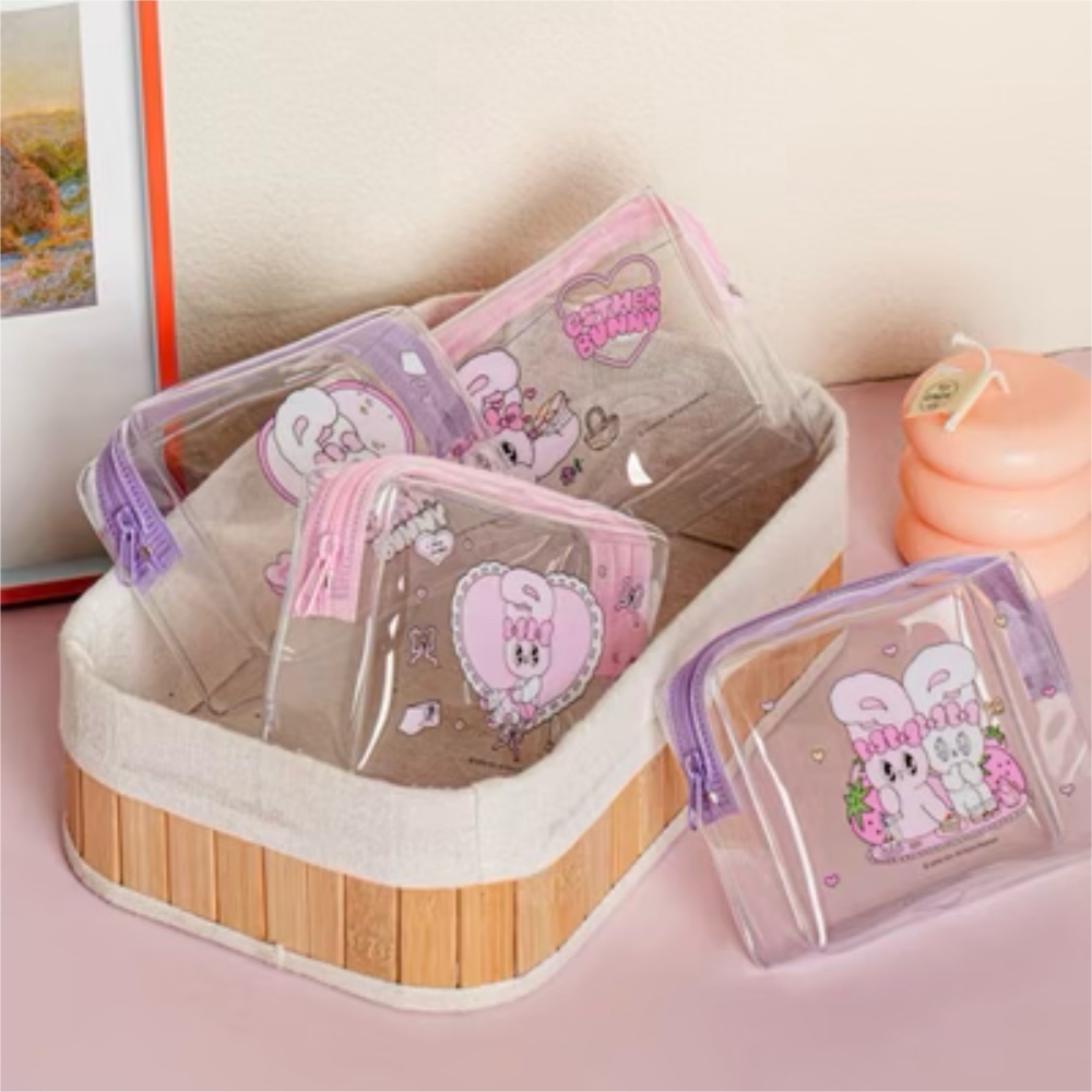 ESTHER BUNNY 艾絲樂小兔 透明收納包 防水